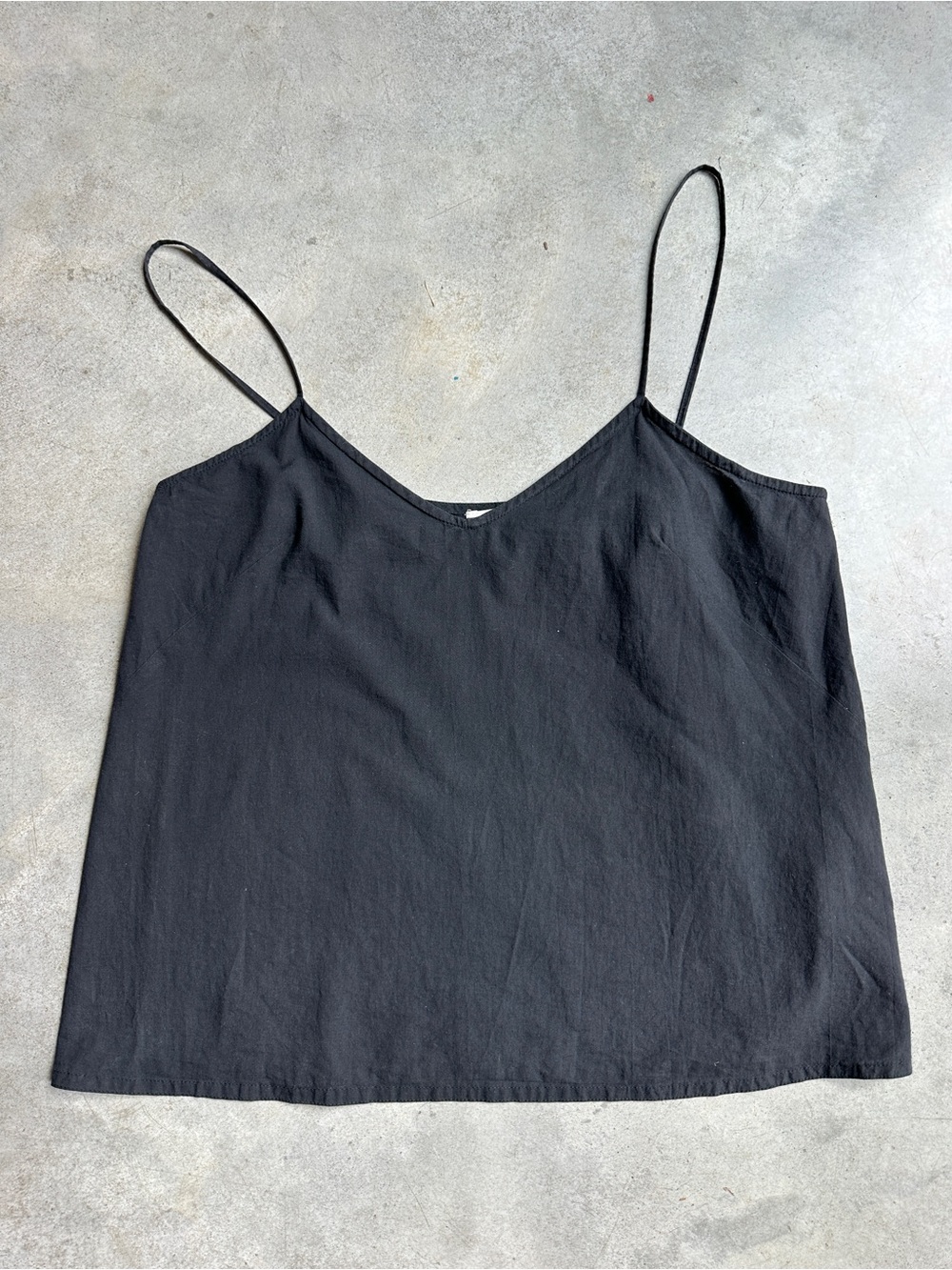 Norse Projects Black Spaghetti Strap V-Neck Camisole